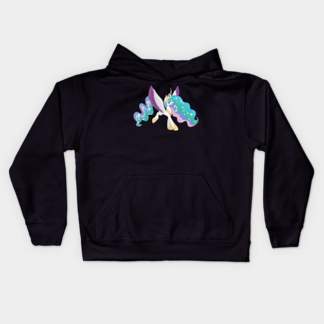 My Little Pony Princess Celestia Kids Hoodie by Boyanton Designs